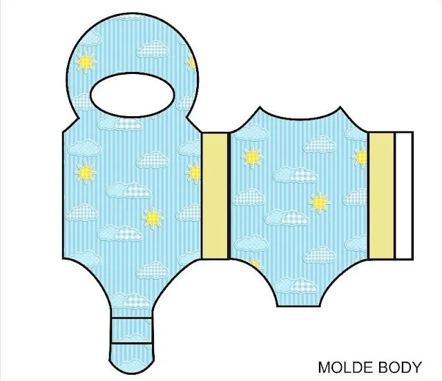 Moldes body para bebé - Imagui