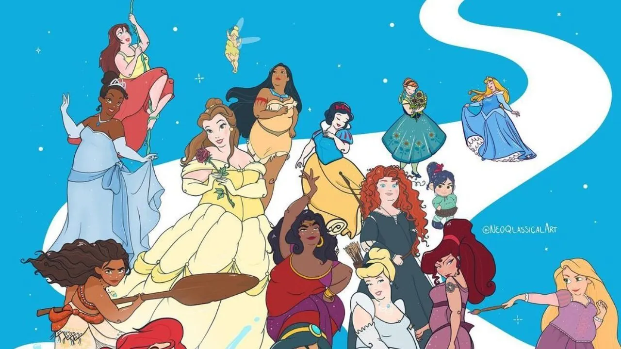 Body Positive: dibuja a personajes de Disney más gordos para dar un mensaje  | TN