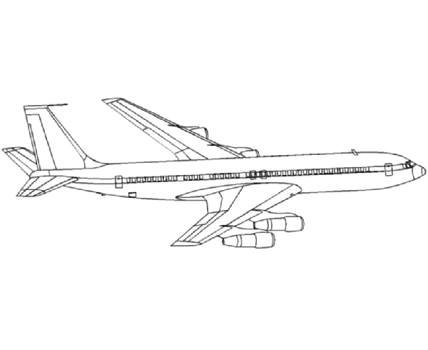 boeing 747 Colouring Pages (page 2)