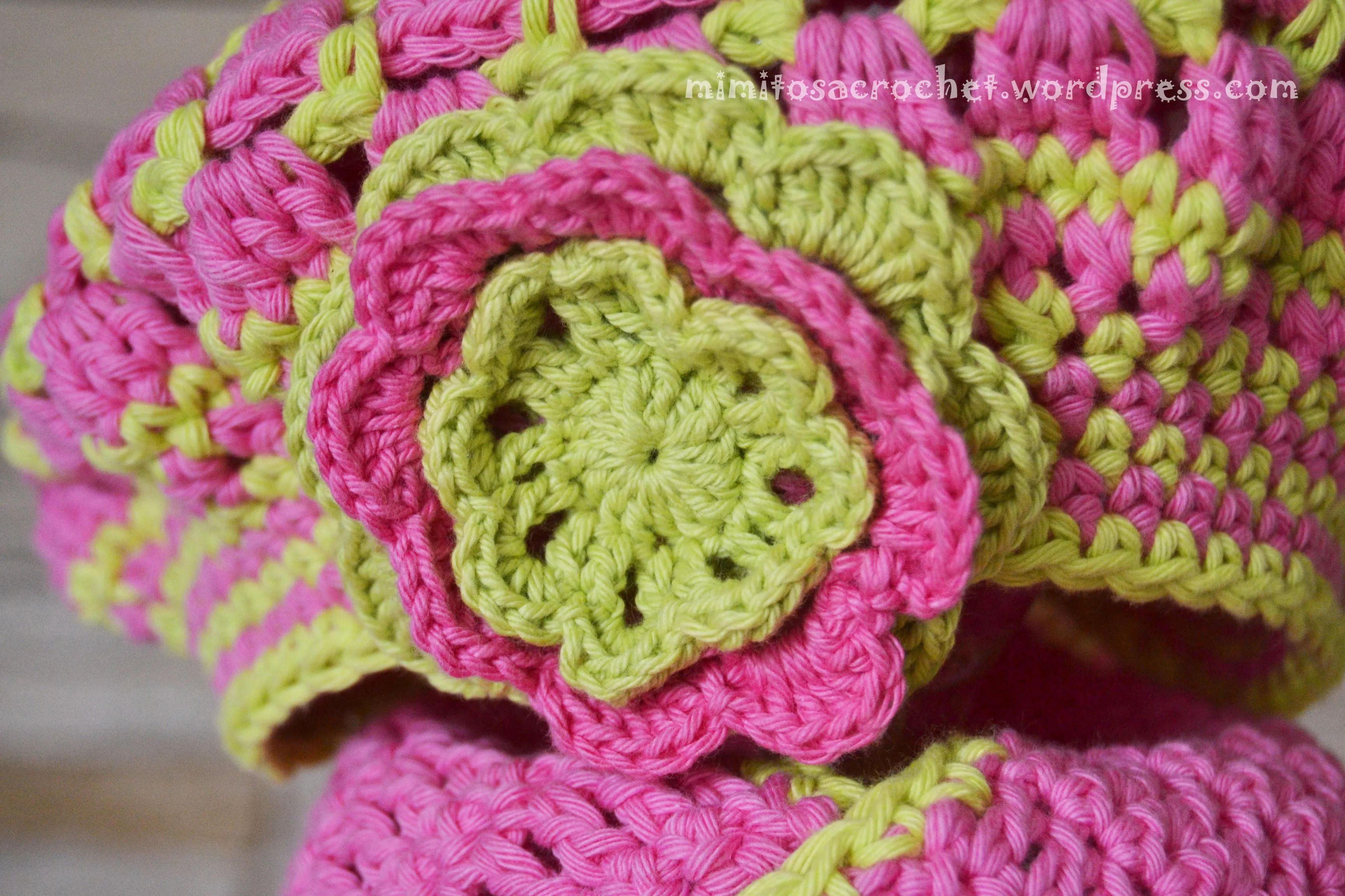 Boina con flor a Crochet – Mimitos a Crochet