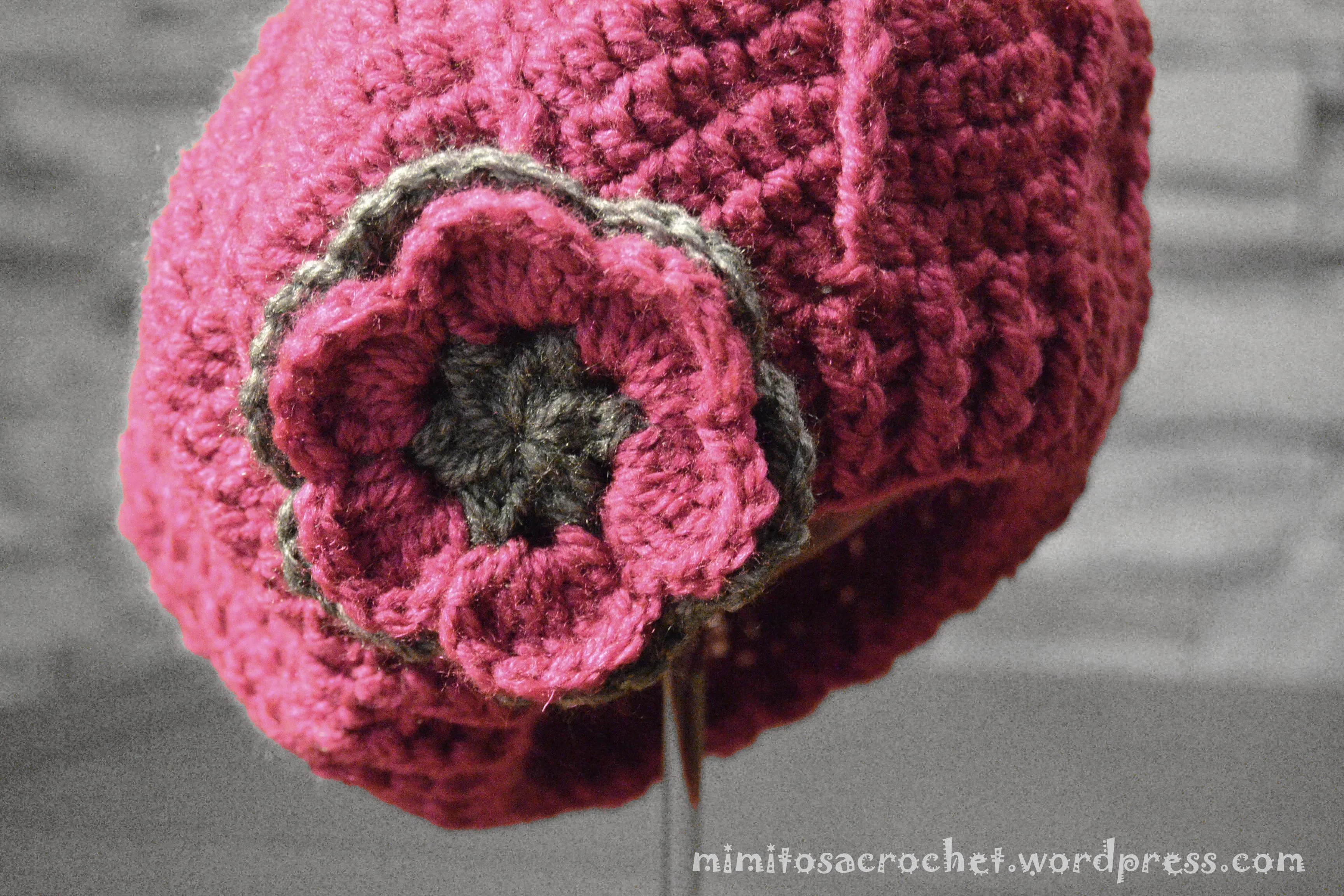 Boina de relieves a crochet – Mimitos a Crochet