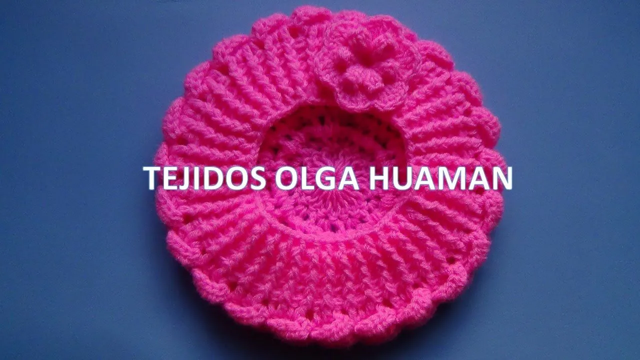 Boina tejido a crochet para bebe o niña video 2 - YouTube