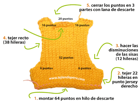 Bolero cruzado para niñas - Tejiendo Perú...