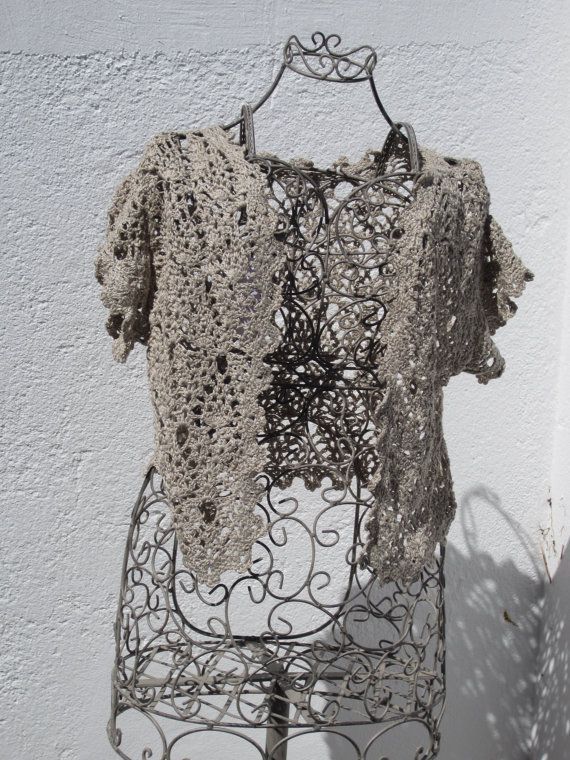 bolero en lin au crochet par crochettine sur ... | threads and stitch…