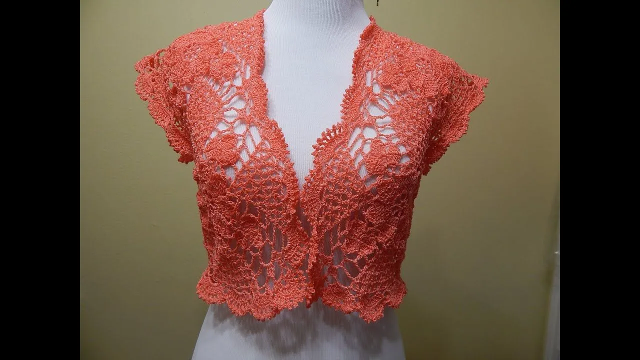 Bolero Primavera Crochet parte 1 de 2 - YouTube