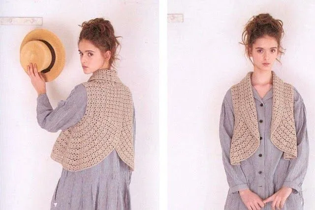 Boleros circulares crochet patrones - Imagui