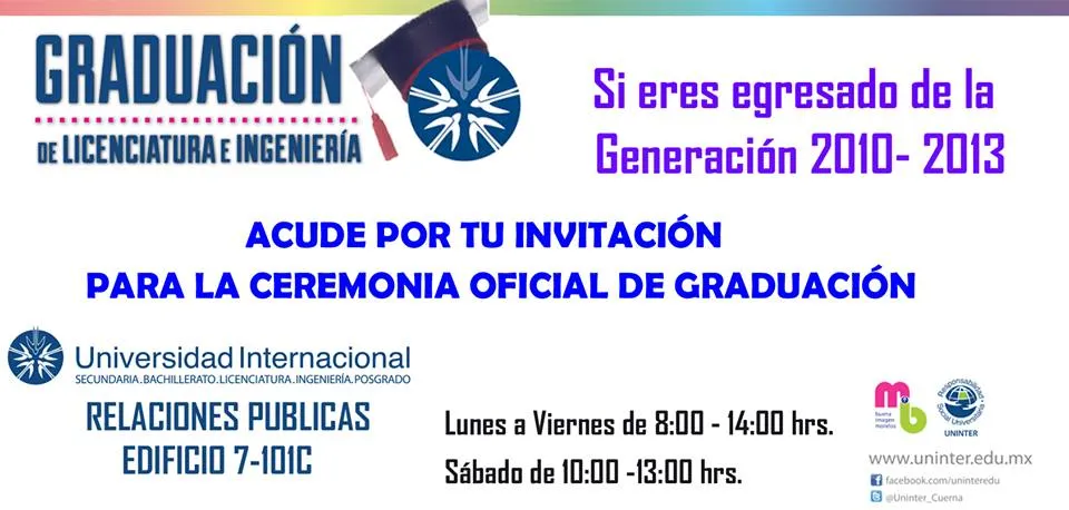 Boletos de ceremonia de graduación de Licenciatura e Ingeniería ...