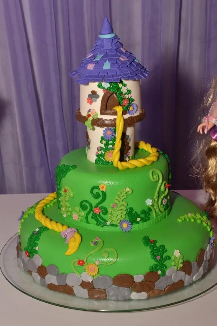 Bolo Rapunzel - Cake Tangled | Decoration Ideas ! | Pinterest