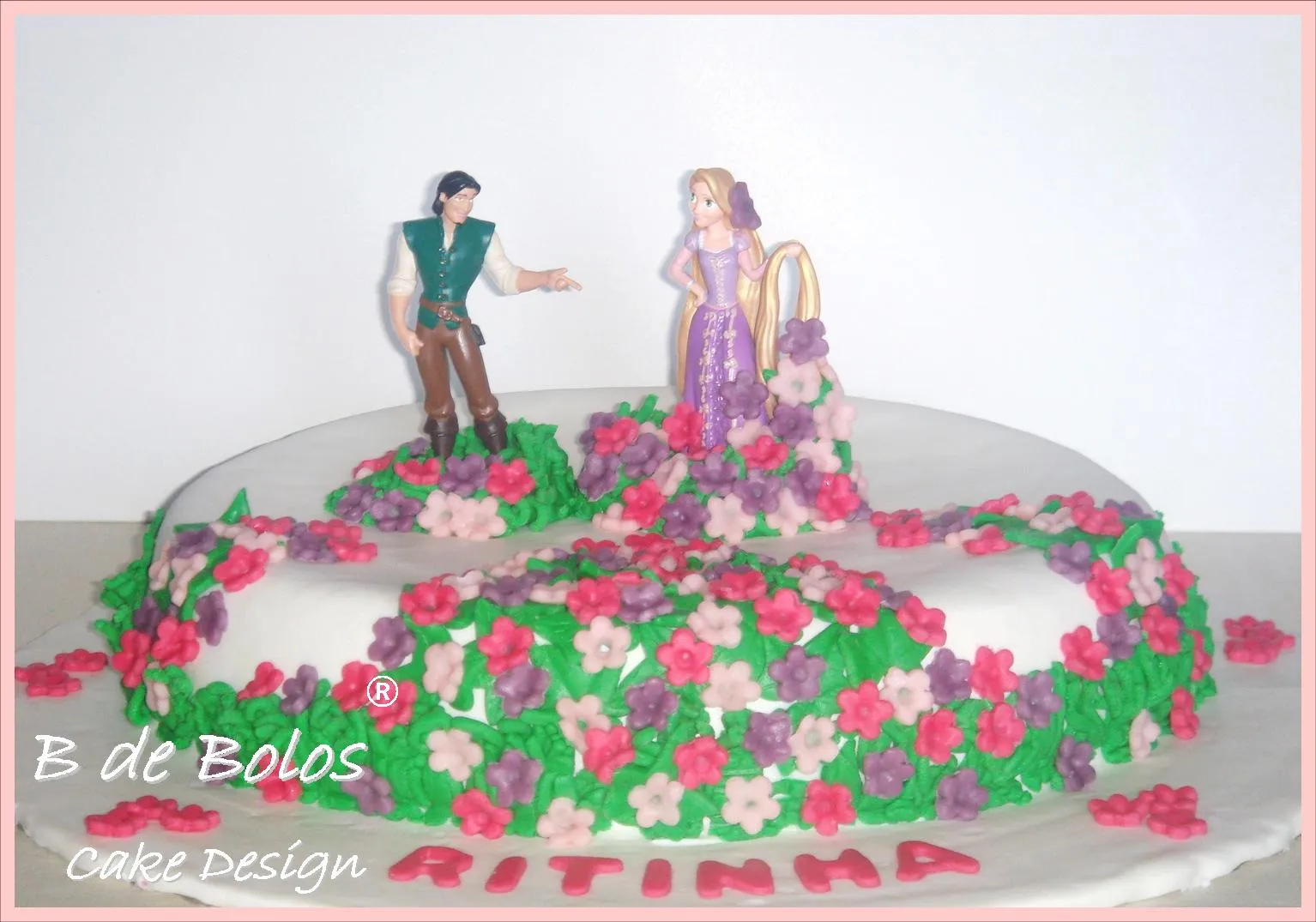 B de Bolos - Cake Design, Cupcakes, Cookies & more: Bolo Rapunzel