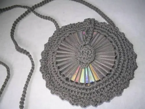 Bolsa de CD com crochê passo a passo