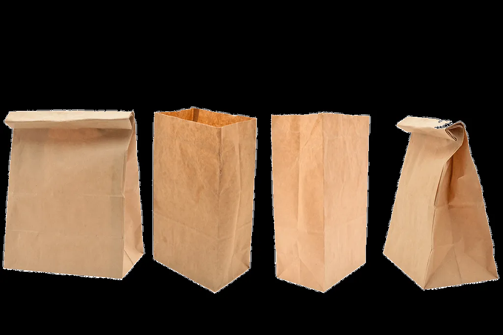 Bolsa de Papel Kraft, Fondo Cuadrado para Llevar Alimentos o Compras, 30 x 39 x 17 cm. - Super Materias