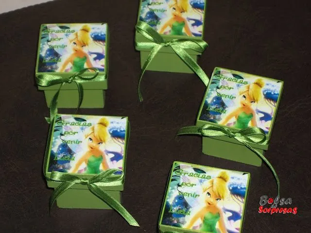 BOLSA DE SOPRESAS: GOLOSINAS Y SOUVENIRS TINKERBELL