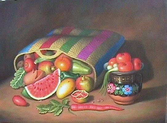 BOLSA CON VERDURAS Juan Uribe Romero - Artelista.com