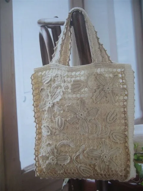 Bolsas a crochet y patrón para imprimir :