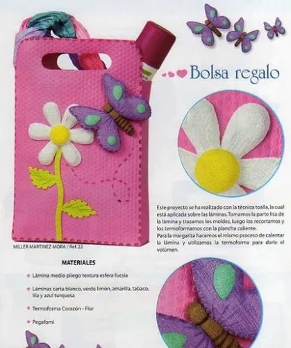 Imagen Bolsa en foamy con detalles - grupos.