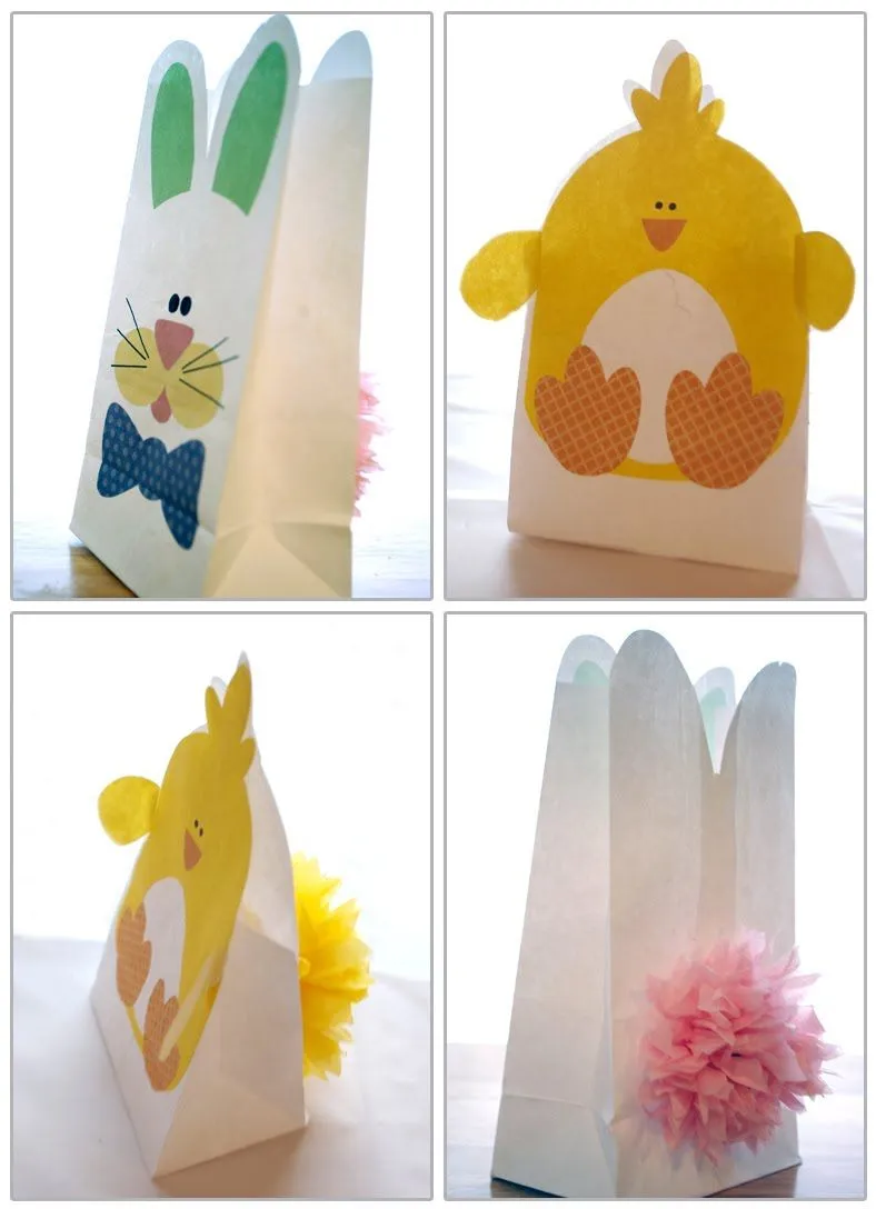 Bolsas de pascua con dibujitos