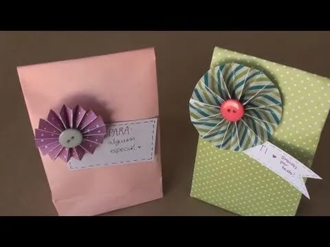 Como hacer bolsas de regalo con papel | Comoz