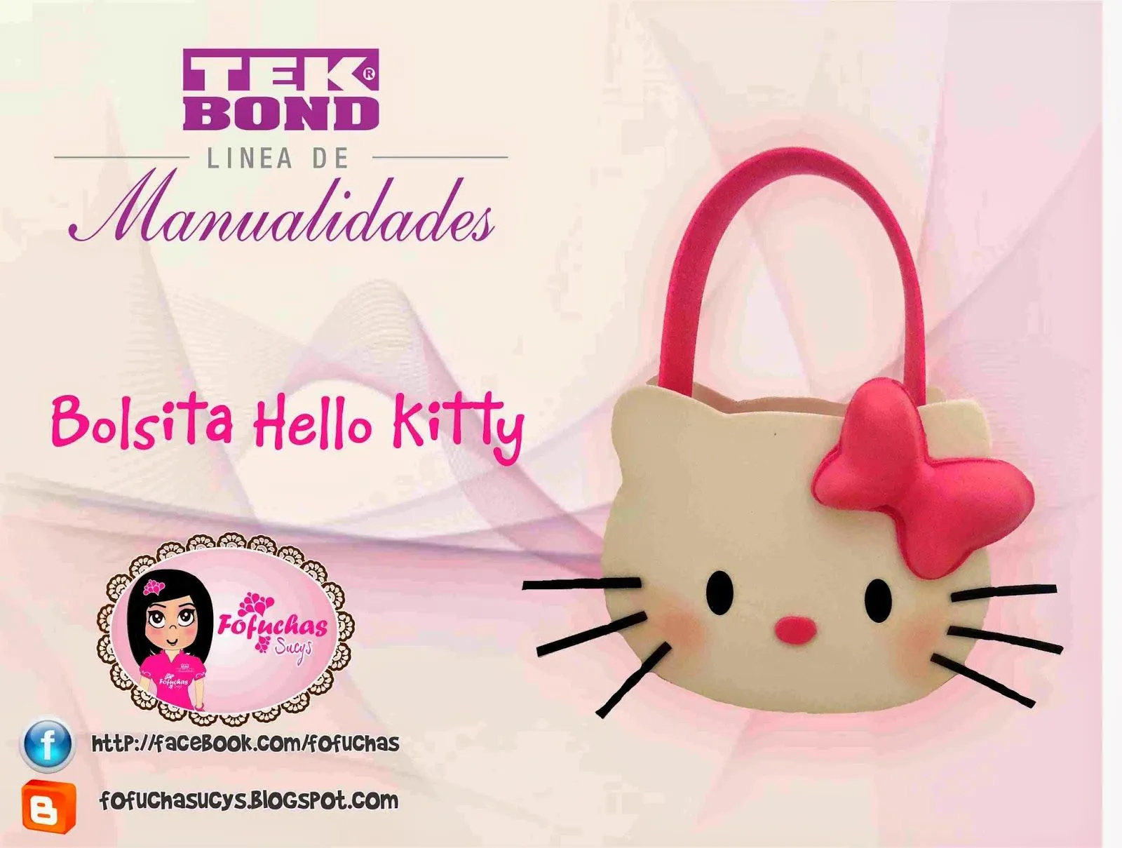 Como hacer bolsita de Hello Kitty en goma eva - Manualidades en Goma Eva y  Foami