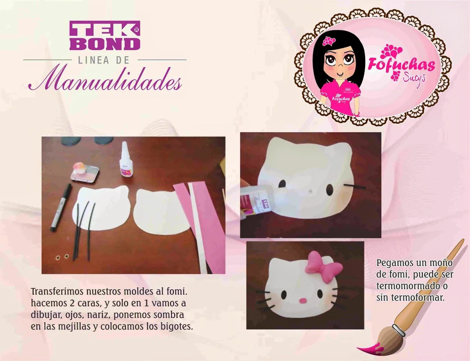 Como hacer bolsita de Hello Kitty en goma eva - Manualidades en Goma Eva y  Foami