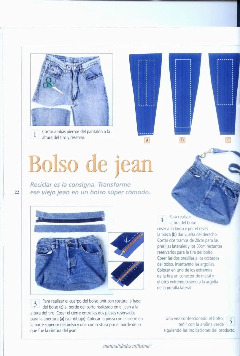 Bolso de Jean en Manualidades sobre Confecciones / Crochet / Tejidos