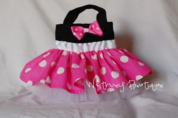 Bolso de mano Rosa Minnie Mouse por WhitneyBoutique en Etsy