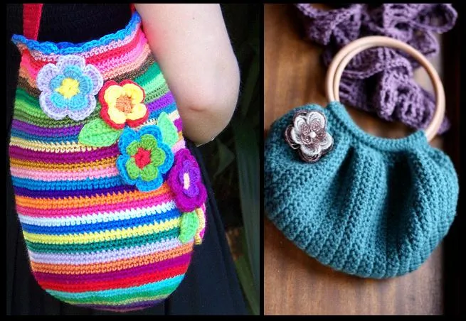 Bolsos juveniles en crochet - Imagui