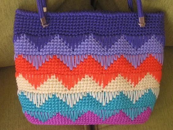 Bolsos tejidos a crochet con cola de rata - Imagui | bolso ...