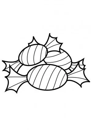 Bombones para colorear