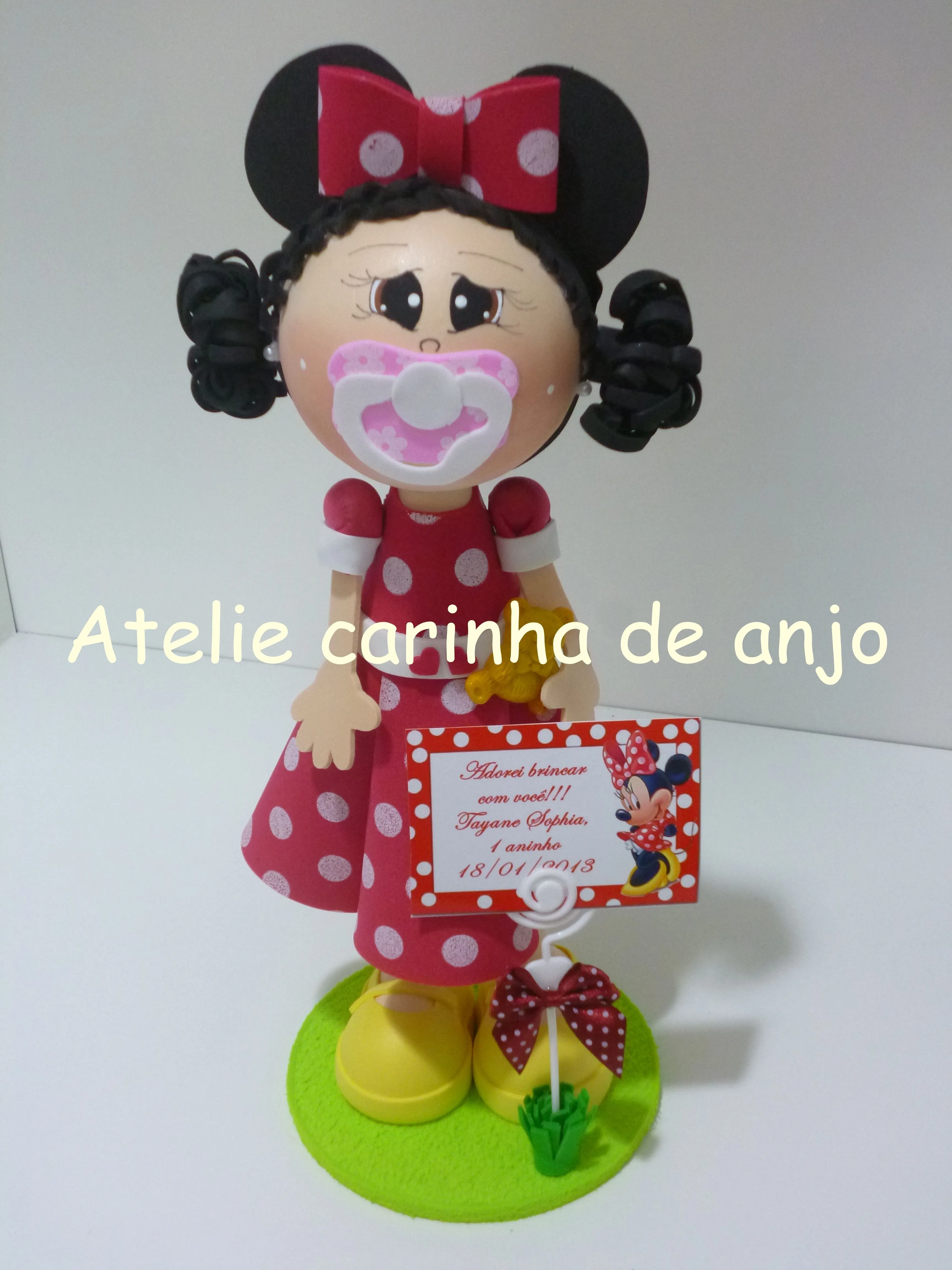 Boneca fofucha Minnie baby | Atelie Carinha de anjo | Elo7