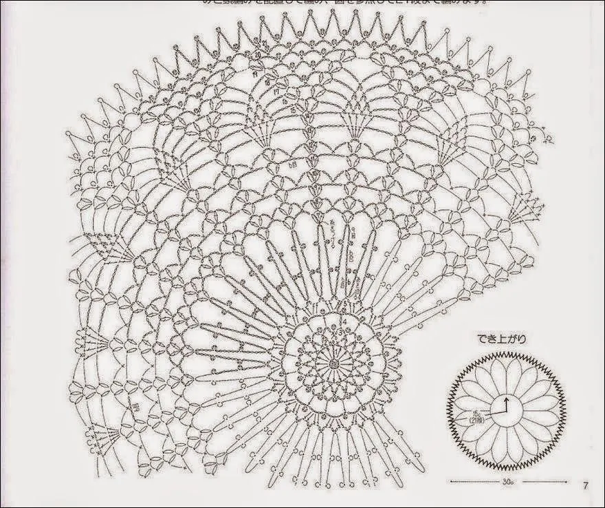 Bonita carpeta circular al crochet / esquemas gratis | Crochet y ...