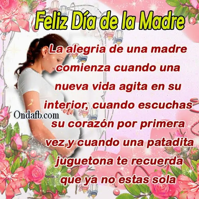 Bonita imagen con dedicatoria para el dia de la madre para ...