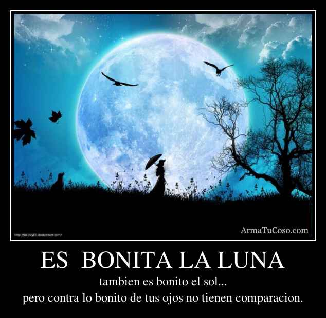 ES BONITA LA LUNA