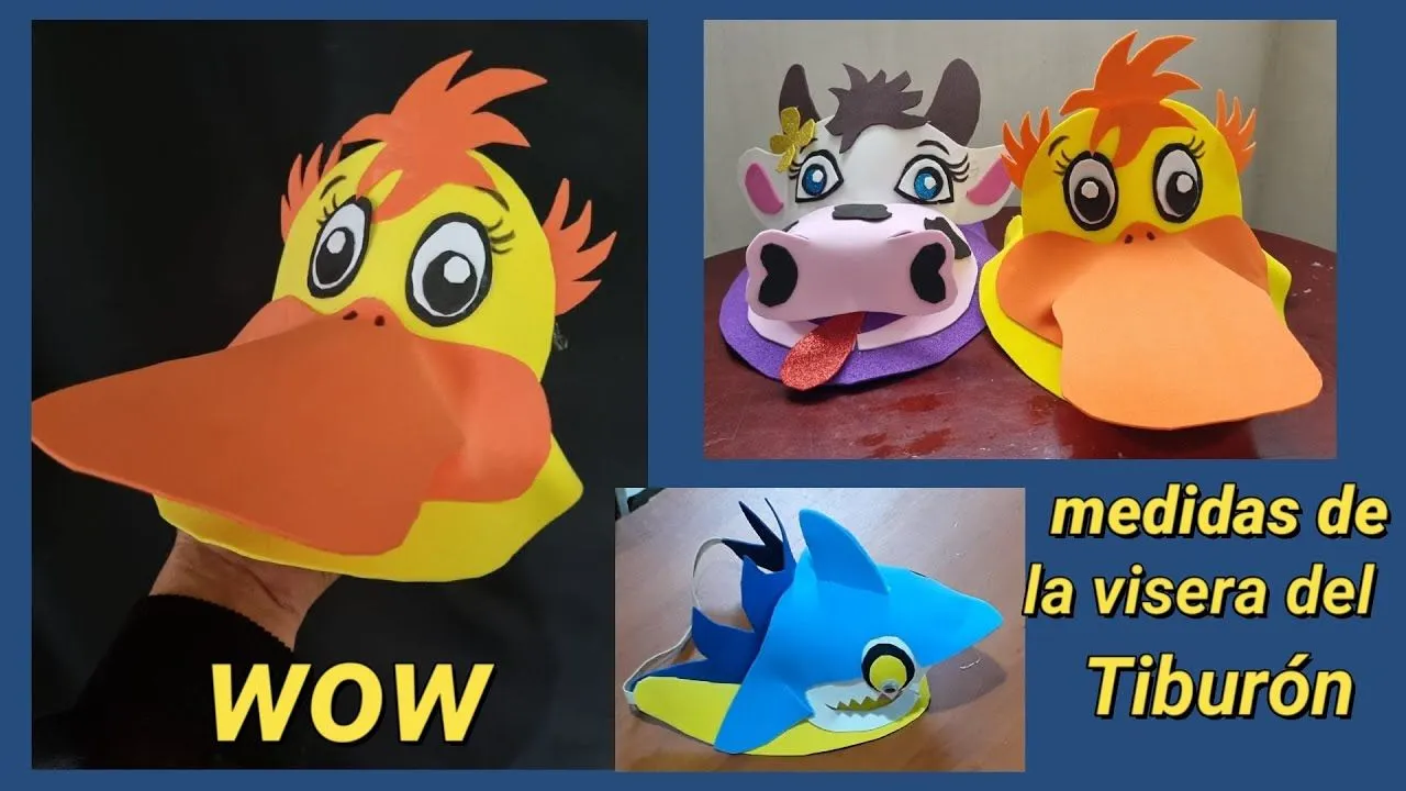Bonita Visera de Patito para tus chiquitines - YouTube
