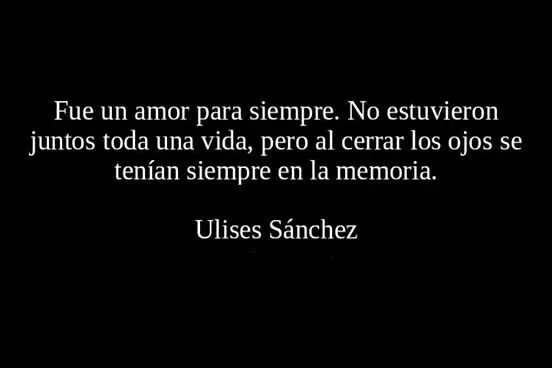 Fue un amor para siempre. No estuvieron juntos toda una vida, pero ...