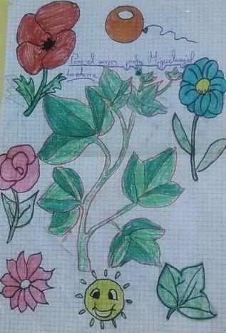  ... bonitas realizamos en clase. » 8-dibujo-a-color-flores-de-colores