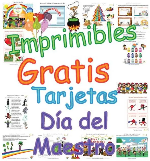 Bonitas Tarjetas Para el Día del Maestro Para Niños - Páginas Para ...