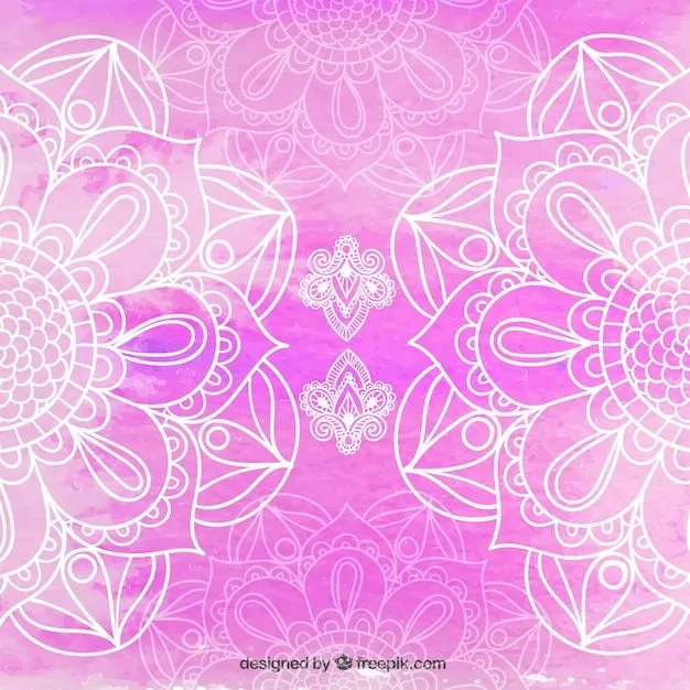 Bonito fondo de mandala rosa | Descargar Vectores gratis