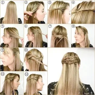 Bonito y sencillo semirecogido explicado paso a paso | Peinados ...