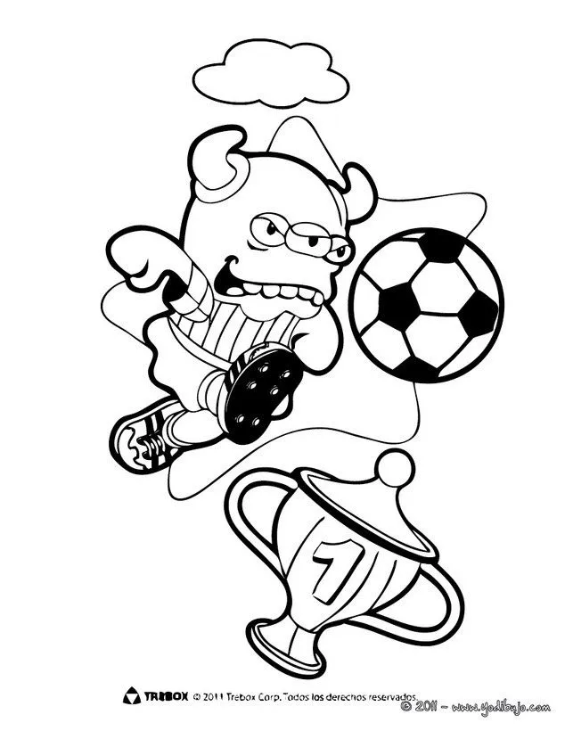 Mundial de fútbol : Dibujos para colorear y pintar, Videos ...