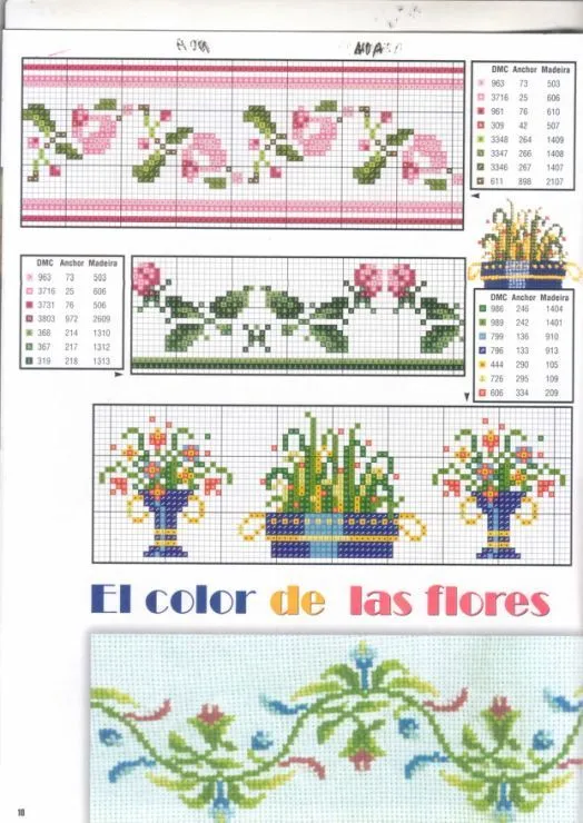 Bordado on Pinterest | Punto De Cruz, Cross Stitch Borders and ...