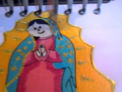 bordado virgen de guadalupe - YouTube