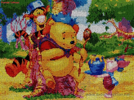Bordados en punto de cruz para imprimir winnie de pooh - Imagui