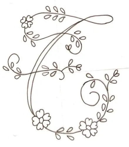 bordar letras a mano - Recherche Google | Abecedarios | Pinterest