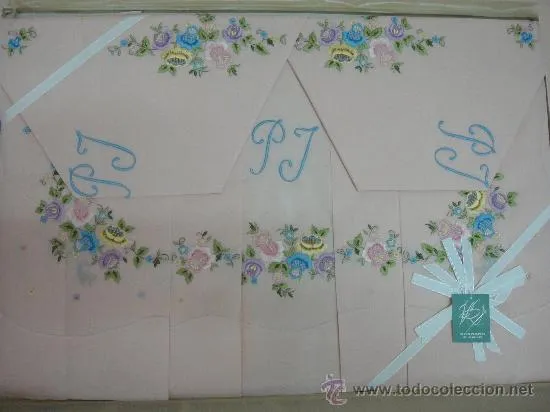 Bordar sabanas a mano - Imagui