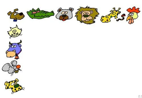 Borde de animales - Imagui