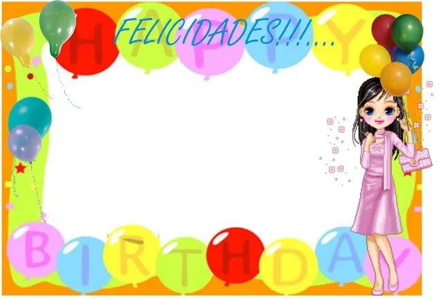 Borde feliz cumpleaños - Imagui