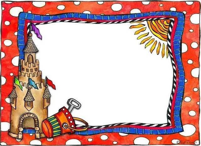 borde verano | Borders, Clip Art, Fonts & More | Pinterest