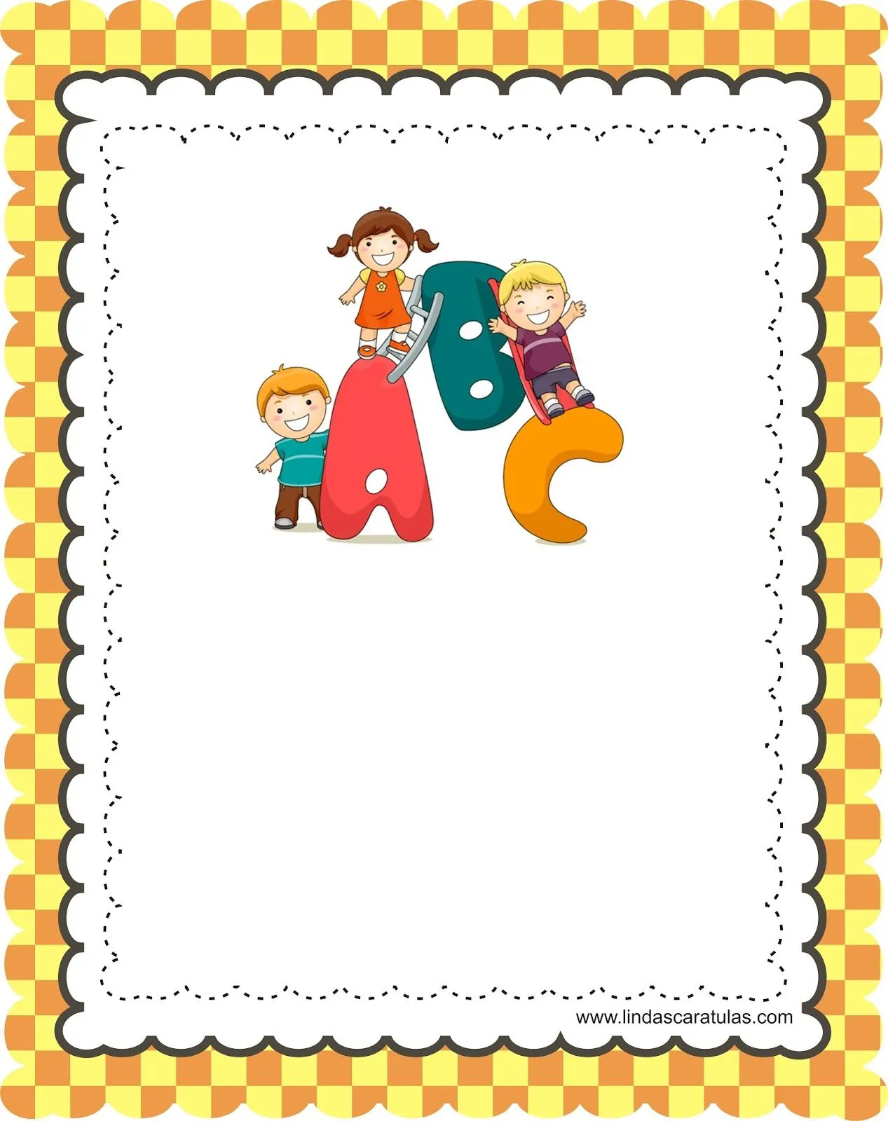 BORDERS FOR KID: CARATULAS PARA COLEGIO