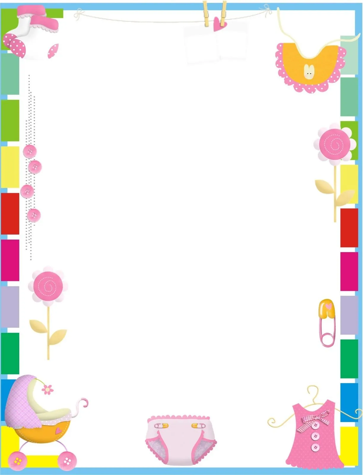 BORDERS FOR KID: DISEÑO GRAFICO BABY SHOWER