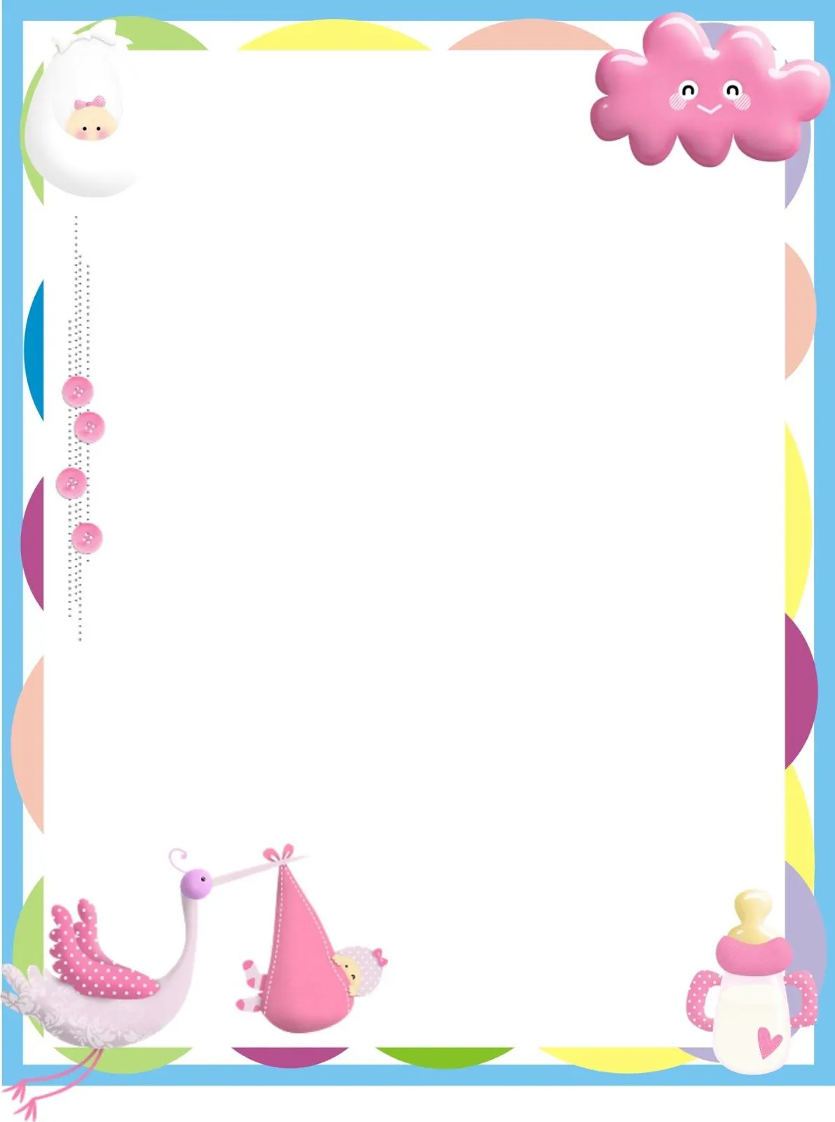 BORDERS FOR KID: DISEÑO GRAFICO BABY SHOWER